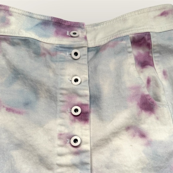 Anthropologie Kimmie Tie Dye Tulip Midi Skirt Button Front Size 6 - Picture 4 of 6